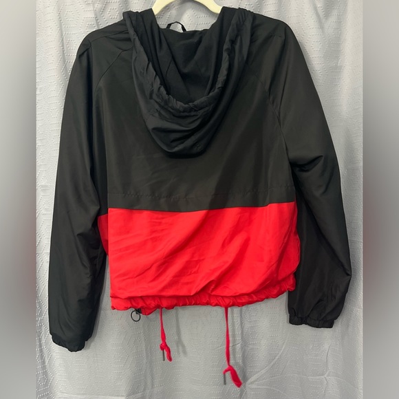 Rue21 size L Red and Black Windbreaker - Picture 3 of 4